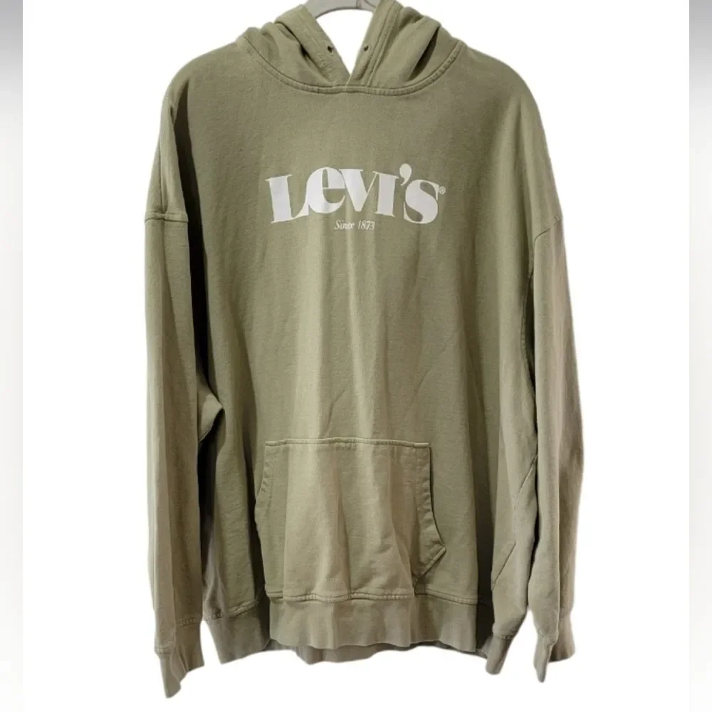 Levi's green pull over hootie top size XXL cotton relaxed *